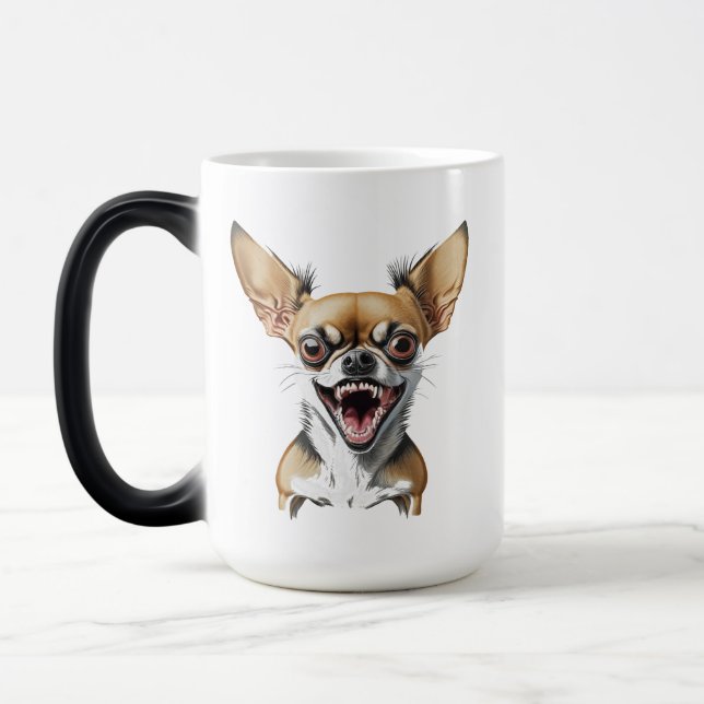 Mug Magic Mean Chihuahua | Chiens amusants (Gauche)