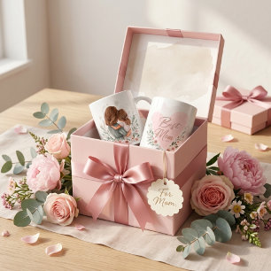 Mug Magic "Meilleure Maman du Monde" café esthétique pastel