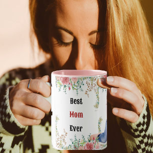 Mug Magic Meilleure maman jamais verdure Floral mère bébé ph