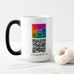 Mug Magic Modèle de code QR personnalisé pour le logo de l'e
