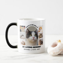 Modèle de collage photo de mémorial de chat 7 Homm