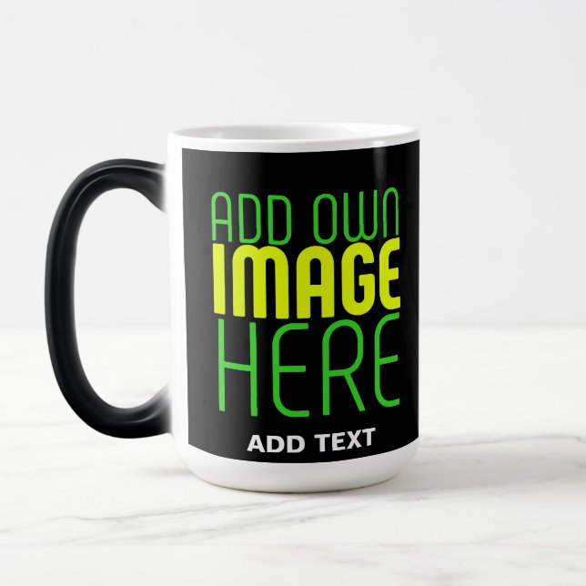 MUG MAGIC MODÈLE DE TEXTE D'IMAGE NOIRE SIMPLE ET MODERNE (Gauche)