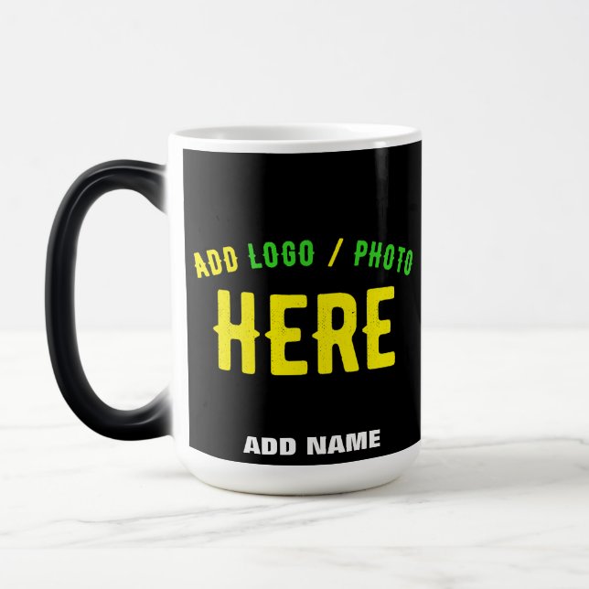 MUG MAGIC MODERNE ET MODERNE PERSONNALISABLE NOIR VÉRIFIÉ (Gauche)