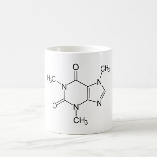 Mug Magic Molécule de caféine Chimie Café Atomes