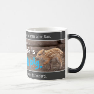 Mug Magic Mon anglais est sous tout cochon - bête dicton all