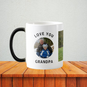 Mug Magic Mon grand-père, photo personnalisée personnalisée