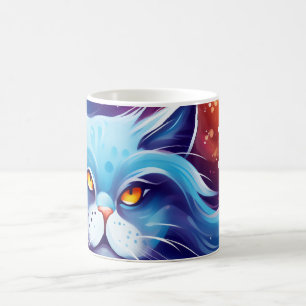 Mug Magic Monde abstrait de couleurs de chat de rêve