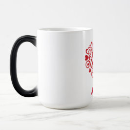 Mug Magic Monogramme personnalisé Heureuse Sainte-Valentin