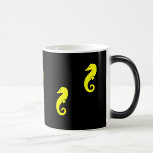 Mug Magic Morphing d'hippocampe de Glow_Yellow d'océan