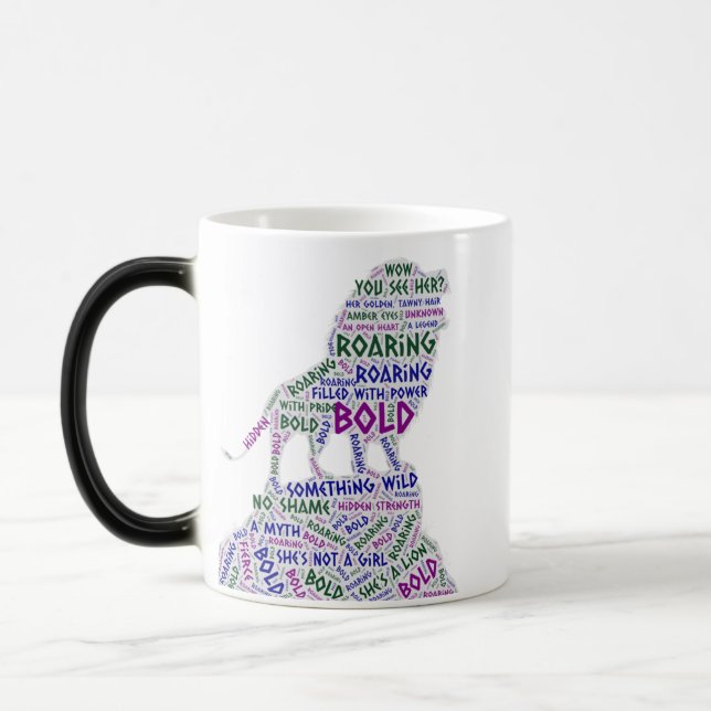 Mug Magic Mot de tigre en rugissement (Gauche)