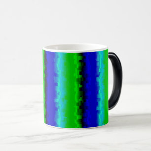 Mug Magic Motif arc-en-ciel bleu vert abstrait 3D