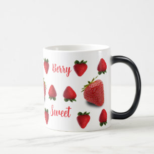 Mug Magic Motif de fraise sucrée Personnalisé