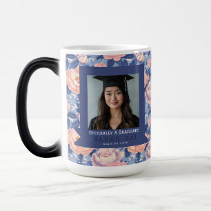 Mug Magic Motif de rose classique Promotion de diplômés de