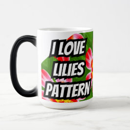 Mug Magic Motif Red Lilies