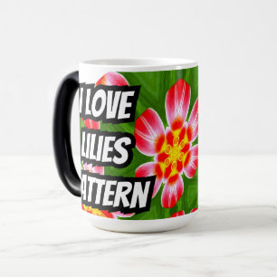 Mug Magic Motif Red Lilies
