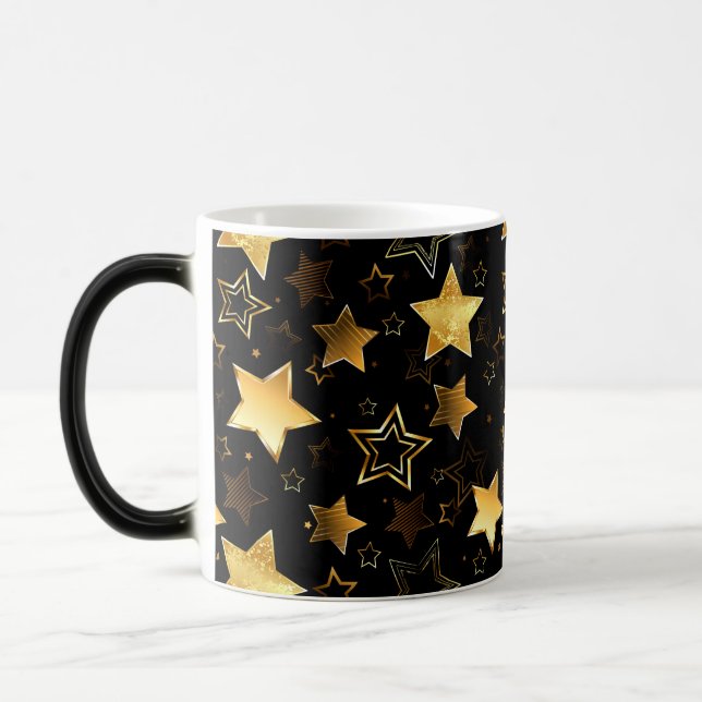 Mug Magic Motif sans couture avec étoiles d'or (Gauche)