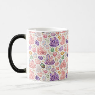 Mug Magic Motif sans couture de pierres précieuses féminines