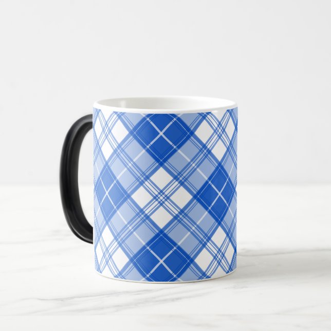 Mug Magic Motif tatan bleu foncé yxm0uat9 diagonale (Devant gauche)