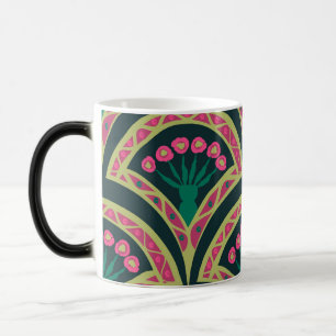Mug Magic motif vert en forme de coque