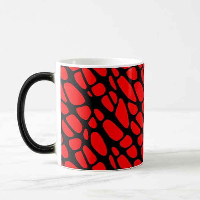 Mug Magic Motif Web gothique rouge et noir (Gauche)
