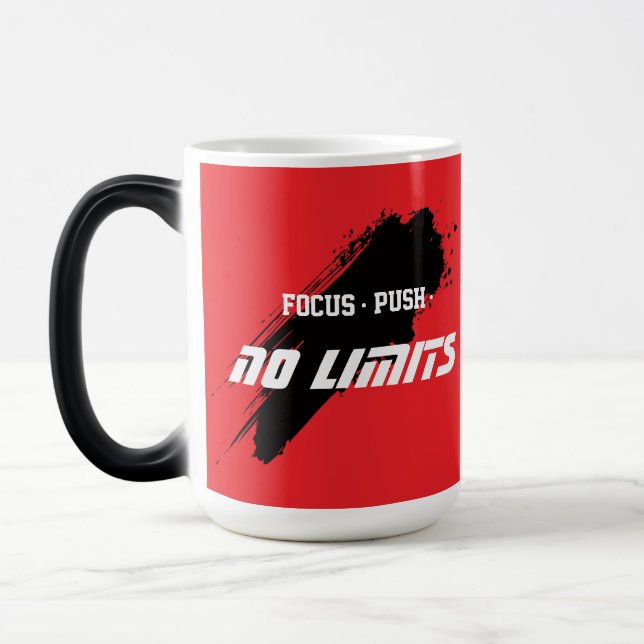 Mug Magic Motivational Fitness Red (Gauche)