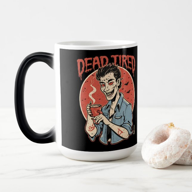 Mug Magic Musique à café Halloween (Avec donut)
