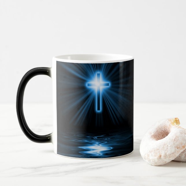 Mug Magic Muterande mugg — Jesus (Avec donut)