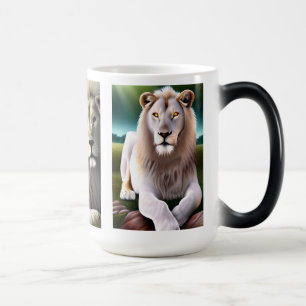 Mug Magic Mystic White Lion AI Art