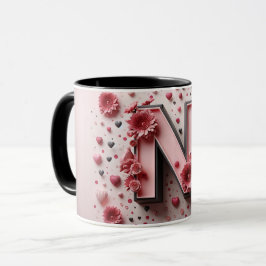 Mug Magic N Valentine alphabet 3D Tasse