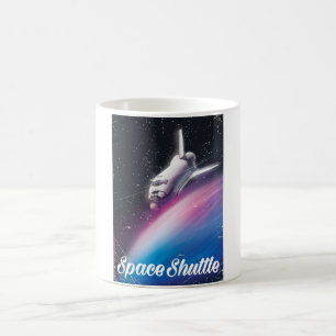 Mug Magic Navette spatiale Affiche spatiale Science fiction