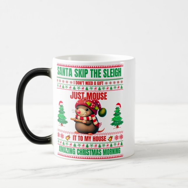 Mug Magic Noël Joyeux Noël pour cadeau Noël souris (Gauche)