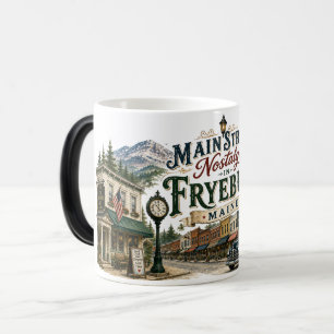 Mug Magic Nostalgie de Main Street à Fryeburg Maine Couleur