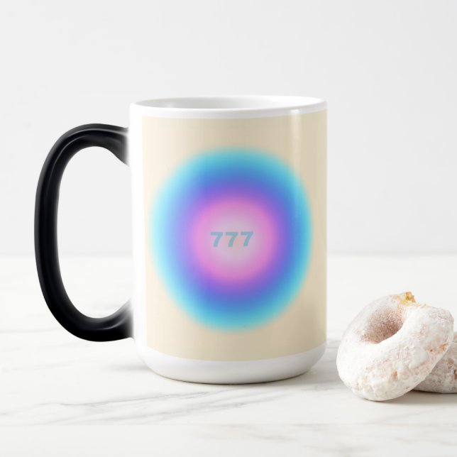 Mug Magic Numéros d'ange 777 - Bonne fortune (Avec donut)
