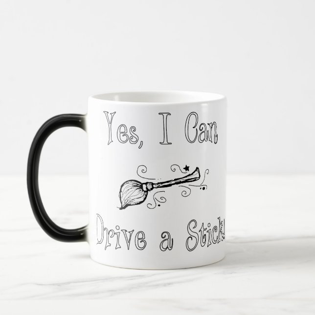 Mug Magic Oui, je peux conduire un bâton ! (Gauche)