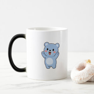 Mug Magic Ours Excité Style Kawaii Minimaliste