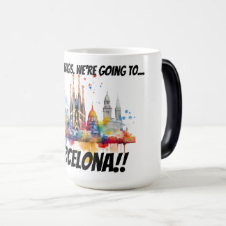 Mug Magic Pack your bags Barcelona