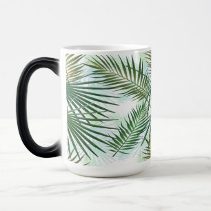 Mug Magic Palmier vert et beige Feuille tropical