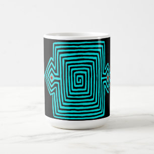 Mug Magic Panama Mola Tortoise - Noir bleu
