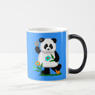 Mug Magic Panda pour bébé avec fleurs 2