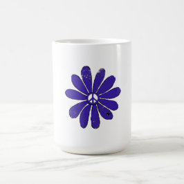 Mug Magic Panneau de Paix HIppie Fleur pourpre Revêtu