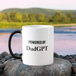Mug Magic Papa Funny Anniversaire - Powered By DadGPT - Ai J