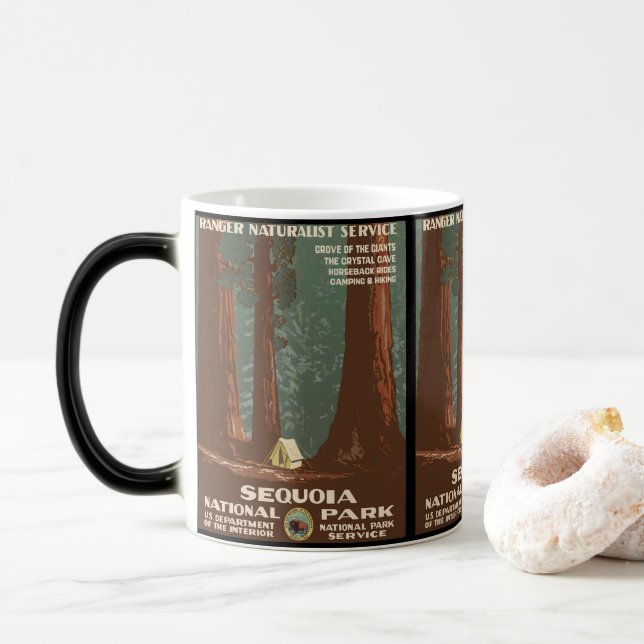 Mug Magic Parc national de Sequoia (Avec donut)
