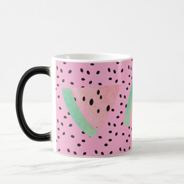 Mug Magic Pastèque Fruit Rose Café Thé (Gauche)
