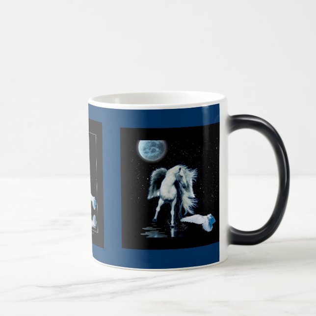 Mug Magic PEGASUS et collection BLANCHE de RAVEN (Droite)