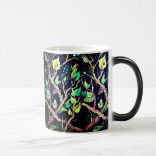 Mug Magic Peinture feuille et papillons