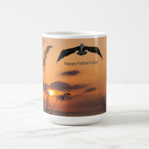 Mug Magic Pélican au lever du soleil au-dessus de la Fête de