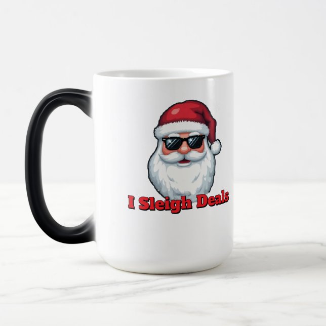 Mug Magic Père Noël Tueur de Deals Drôle de Shopping de Vaca (Gauche)