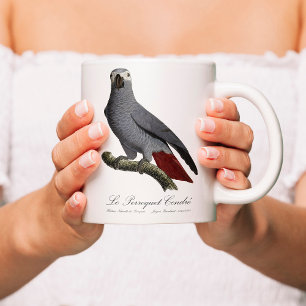 Mug Magic Perroquet gris, Psittacus erithacus, vintage