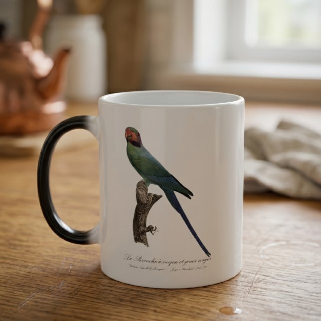 Mug Magic Perruche à longue queue, Psittacula Longicauda (Long-Tailed Parakeet, Psittacula Longicauda. Color Morph Mug)