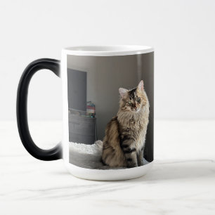 Mug Magic Personnalisé Cat Photo Collage Café Grand